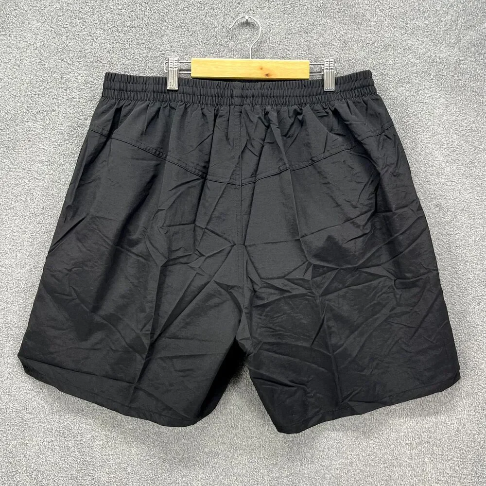 The Finals Shorts Mens‎ 2XL Black Trunk Deck Logo Lined Drawstring Swimwear